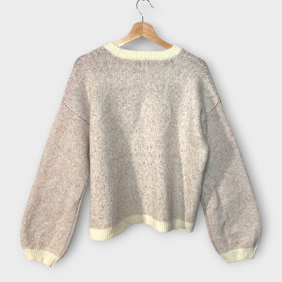 Après Ski Sweater LARGE Cabincore Winter Cozy - Picture 2 of 7